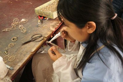 Kite Maker - Sichuan Bamboo shaping