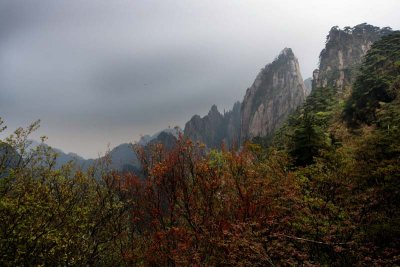 At the peaks of Yellow Mountain