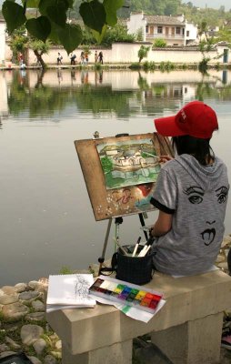 Artist at work