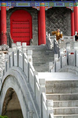 Bridge and entry stairs to main gate