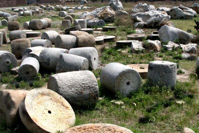 The print rollers from the roof tile factory