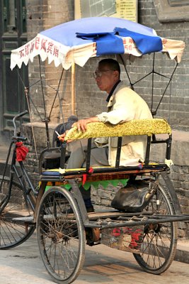 Pedicab awaiting fare