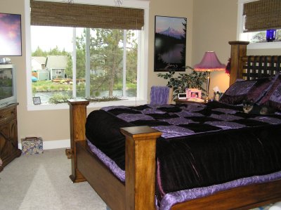 Master Bedroom with canal & mountain views