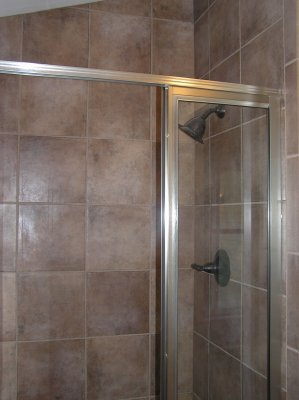 Master shower
