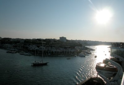 Menorca - leaving the harbour