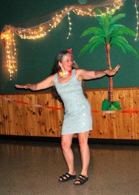 Anne doing the Hula