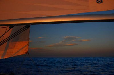 Sunset Under Sail