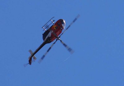Red Bull Helicopter Flies Upside Down Seried #2