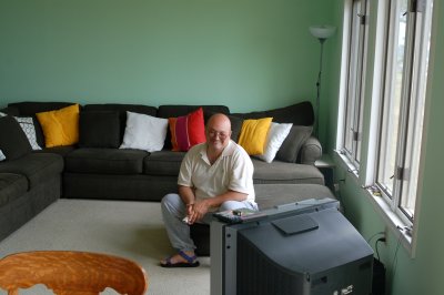 stanley playing wii.