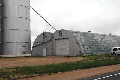quonset hut-like storage facility