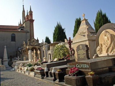 A church cemetery near Nice