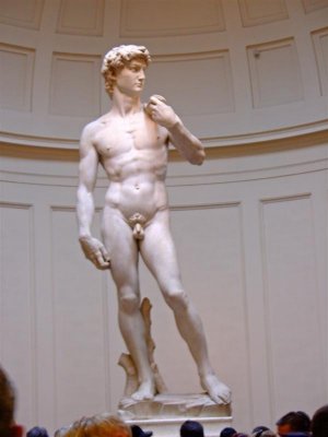 Michaelangelos masterpiece, the statue of David