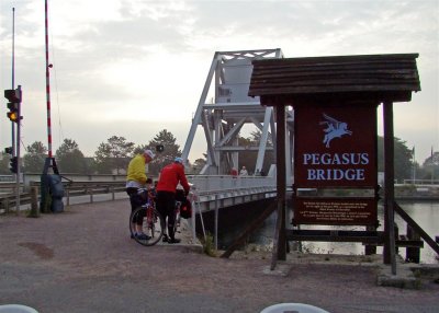Modern replacement for the historic Pegasus bridge seized by GIs