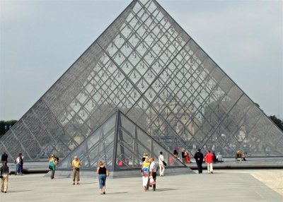 Entrance to the Louvre, world's greatest museum