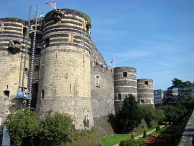 The castle at the town of Angers