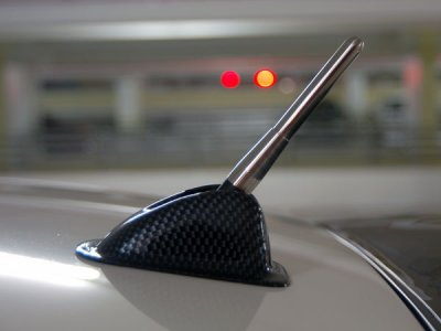 CF Antenna Cover with Stainless Steel Short Antenna