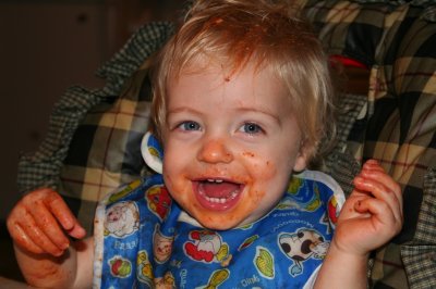 I love pasta with red sauce!