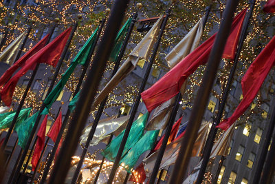 The flags fly for Christmas