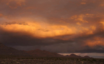 Red sky and wind