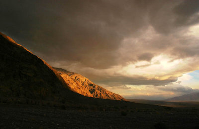 Stormy sky at last light