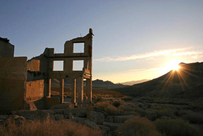 Sun still rises on broken town