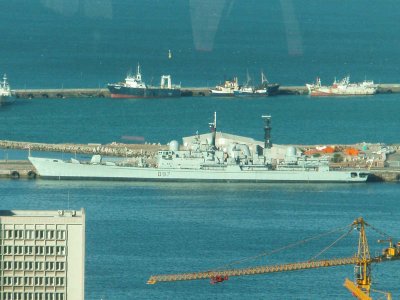 Visiting Royal Navy ship