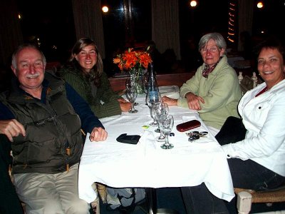 Dinner at La Perla with 2nd Cousin Maeva  Dewas & Mother with Andre & Sue