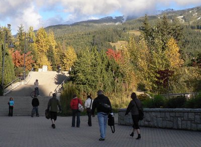 Welcome to Whistler - the village is built for pedestrians