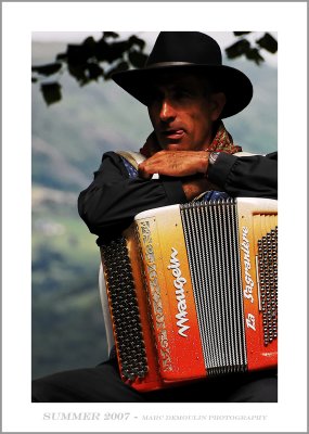 Typical Auvergne musician