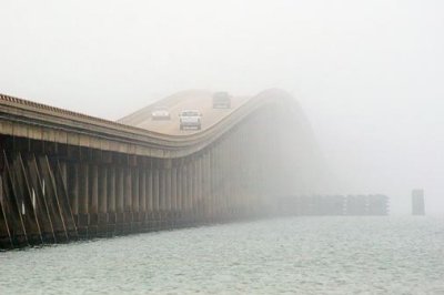 Copano Bay Bridge In Fog 51203