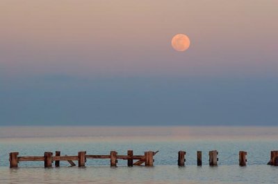 Moonrise Over Copano Bay 52019