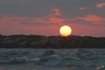01819 - Sunset / Tel-Aviv beach - Israel