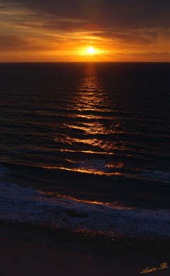 03656 - Sunset / Netanya beach - Israel