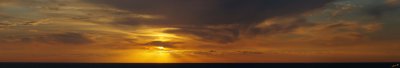 03647-3655 - Sunset (panorama) / Netanya beach - Israel