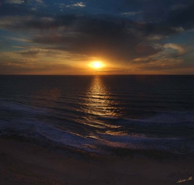 03616-3642 - Sunset / Netanya beach - Israel