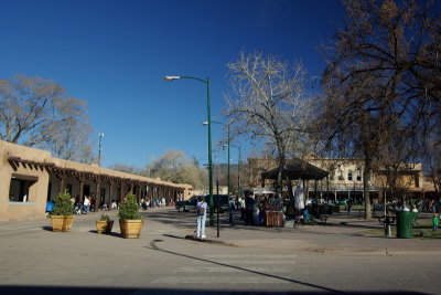 200 - Santa Fe - Plaza and Palace of the Governors.JPG