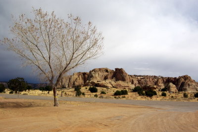 910 - Acoma Pueblo - from ground level 1.JPG