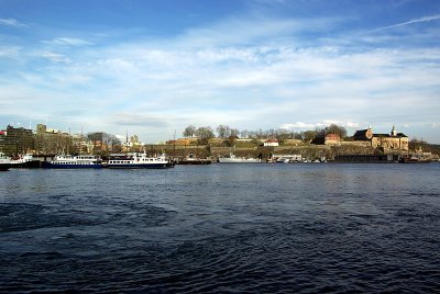 Oslo - Harbour and Fortress.JPG