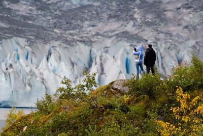 Photographing  the glacier September 20