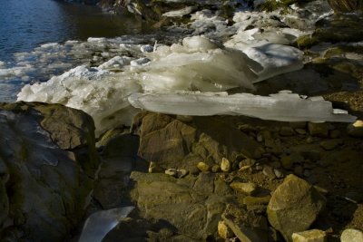 Rocks in Ice and Shadows