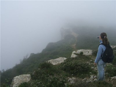 Pois, se no tivesse nevoeiro deveria ser uma paisagem expetacular..