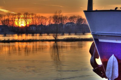 Zonsondergang IJssel Zutphen
