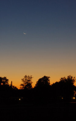 A sliver of a Moon