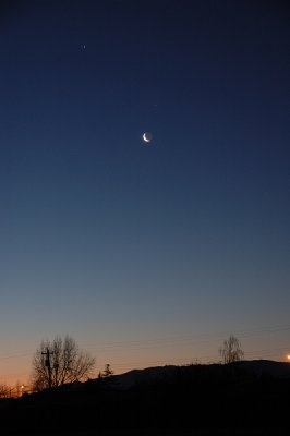 The Crescent  Moon Rising