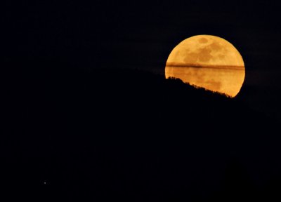 Full Moon Rising over Mount Hamilton