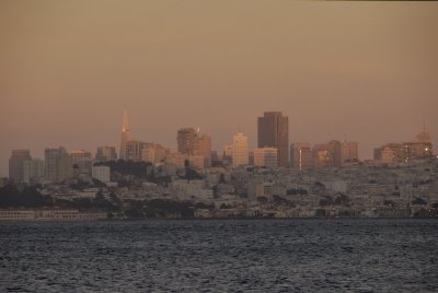 SF Skyline at sunset