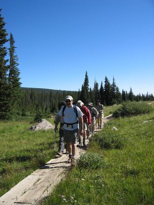 Rick leading the hikers