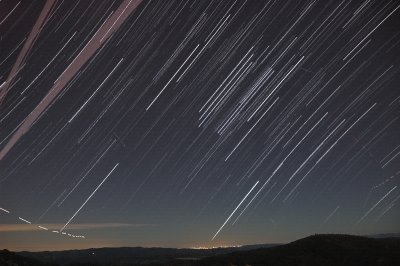 Star trails from 0400 - 0500