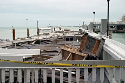 Sunset Pier after Wilma