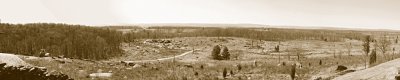 Gettysburg Battlefield Sepia by CWY